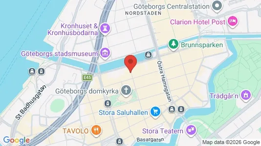 Apartments for rent i Gothenburg City Centre - kort over placeringen
