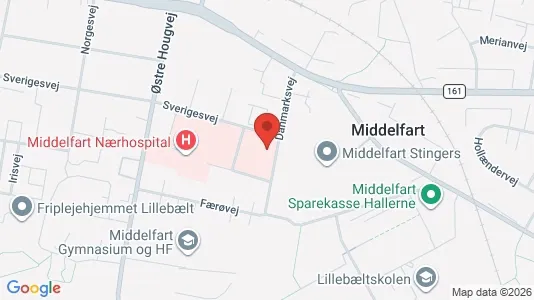Apartments for rent i Middelfart - kort over placeringen