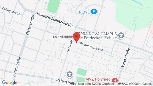 Apartments for rent i Chemnitz - kort over placeringen