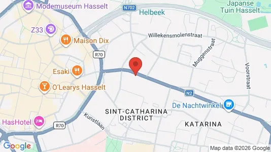 Apartments for rent i Hasselt - kort over placeringen