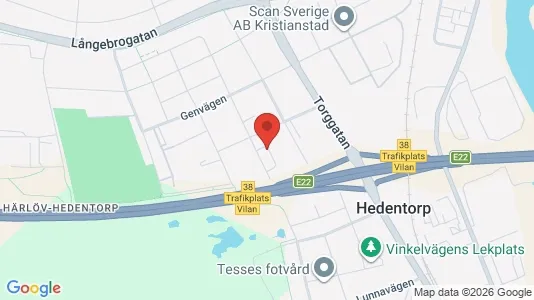 Apartments for rent i Kristianstad - kort over placeringen