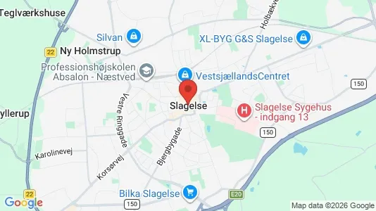 Apartments for rent i Slagelse - kort over placeringen