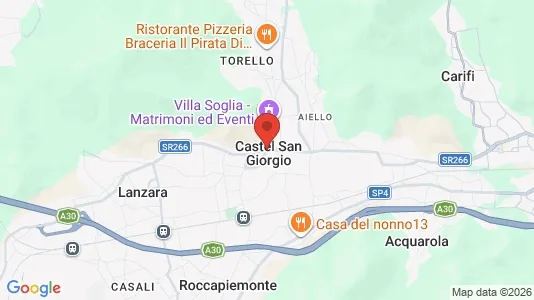 Apartments for rent i Castel San Giorgio - kort over placeringen