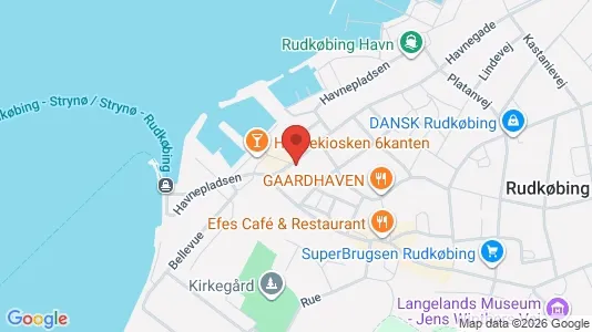 Apartments for rent i Rudkøbing - kort over placeringen
