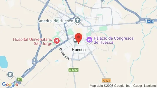 Apartments for rent i Huesca - kort over placeringen