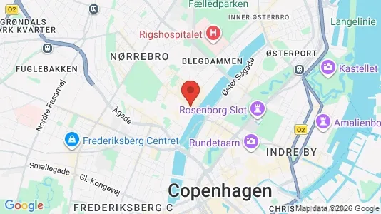 Rooms for rent i Nørrebro - kort over placeringen