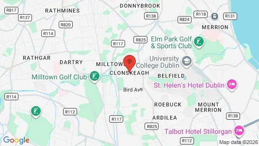 Houses for rent i Clonskeagh - kort over placeringen