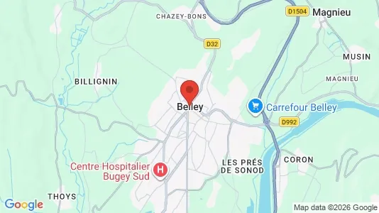 Houses for rent in Belley - Photo from Google Street View
