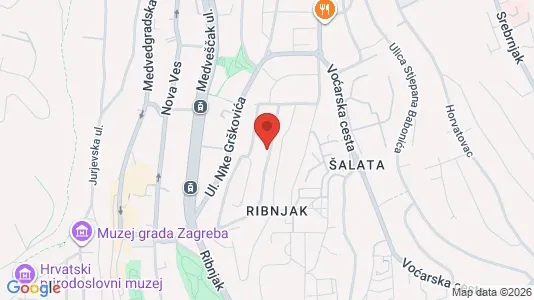 Apartments for rent i Sljeme (Medvednica-Tomislavac) - kort over placeringen