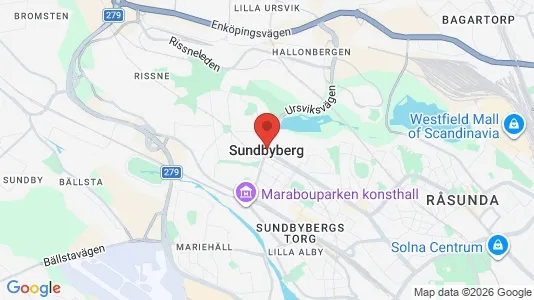 Houses for rent i Sundbyberg - kort over placeringen