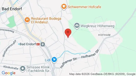 Apartments for rent i Rosenheim - kort over placeringen