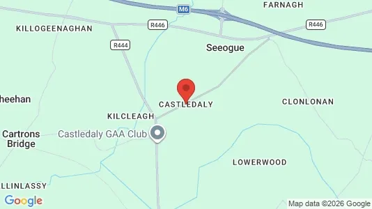 Houses for rent i Castledaly - kort over placeringen