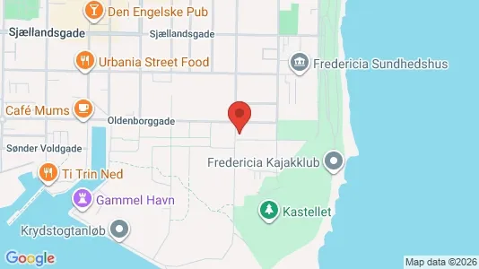 Apartments for rent i Fredericia - kort over placeringen