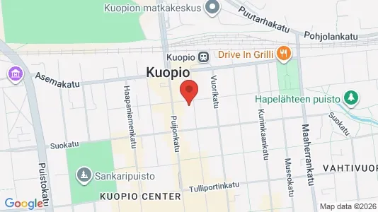 Apartments for rent i Kuopio - kort over placeringen