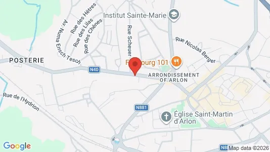 Apartments for rent i Aarlen - kort over placeringen