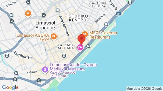 Apartments for rent i Limassol - kort over placeringen