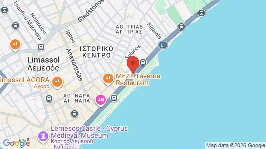 Apartments for rent i Limassol - kort over placeringen