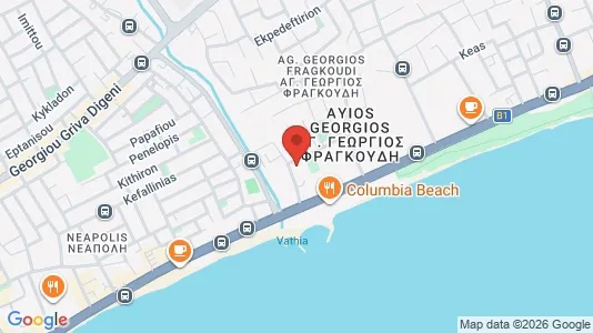 Apartments for rent i Agios Athanasios - kort over placeringen