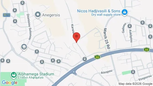 Apartments for rent i Ypsonas - kort over placeringen