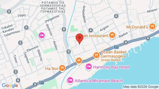 Apartments for rent i Germasogeia - kort over placeringen