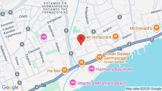Apartments for rent i Germasogeia - kort over placeringen