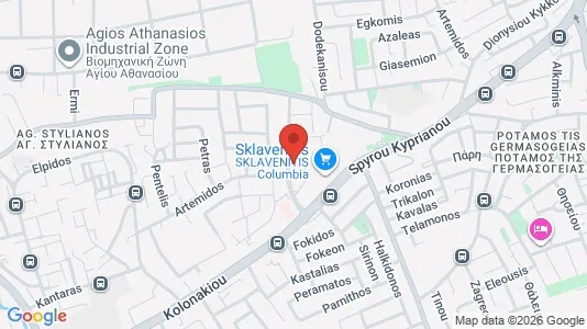 Apartments for rent i Agios Athanasios - kort over placeringen