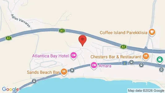 Apartments for rent i Agios Tychon Touristiki Periochi - kort over placeringen