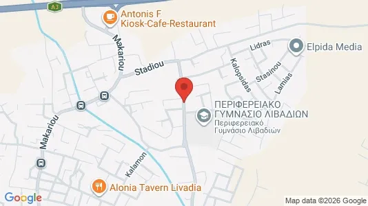 Apartments for rent i Livadia Larnakas - kort over placeringen