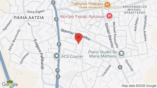 Apartments for rent i Nicosia Latsia - kort over placeringen