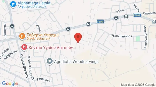Apartments for rent i Nicosia Geri - kort over placeringen