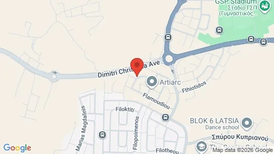 Apartments for rent i Nicosia Strovolos - kort over placeringen