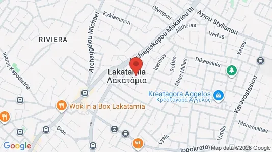 Apartments for rent i Nicosia Lakatameia - kort over placeringen