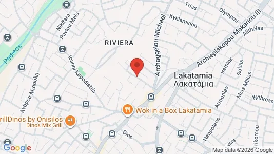 Apartments for rent i Nicosia Lakatameia - kort over placeringen