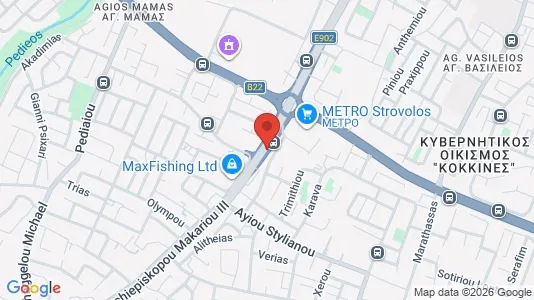 Apartments for rent i Nicosia Lakatameia - kort over placeringen