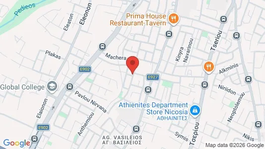 Apartments for rent i Nicosia Strovolos - kort over placeringen