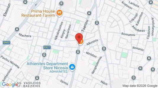Apartments for rent i Nicosia Strovolos - kort over placeringen