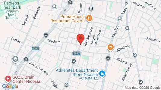 Apartments for rent i Nicosia Strovolos - kort over placeringen