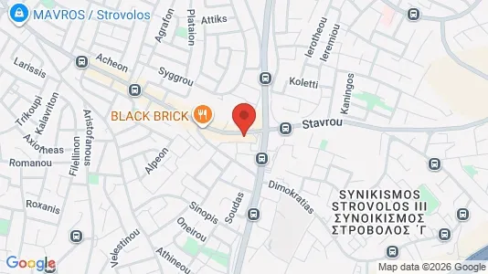Apartments for rent i Nicosia Strovolos - kort over placeringen
