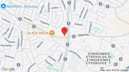 Apartments for rent i Nicosia Strovolos - kort over placeringen