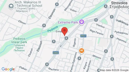 Apartments for rent i Nicosia Strovolos - kort over placeringen