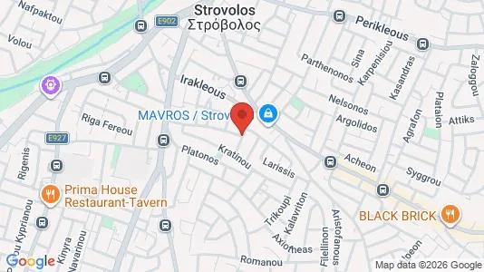 Apartments for rent i Nicosia Strovolos - kort over placeringen