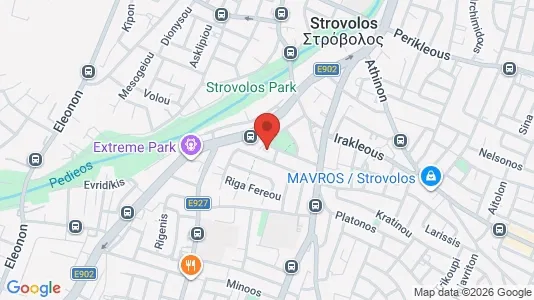 Apartments for rent i Nicosia Strovolos - kort over placeringen