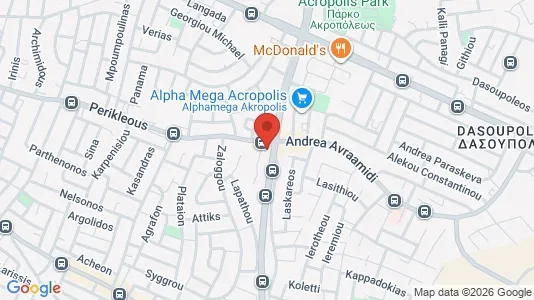 Apartments for rent i Nicosia Strovolos - kort over placeringen