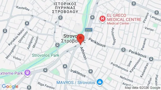 Apartments for rent i Nicosia Strovolos - kort over placeringen