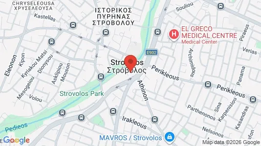 Apartments for rent i Nicosia Strovolos - kort over placeringen