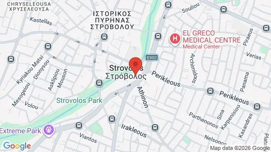 Apartments for rent i Nicosia Strovolos - kort over placeringen
