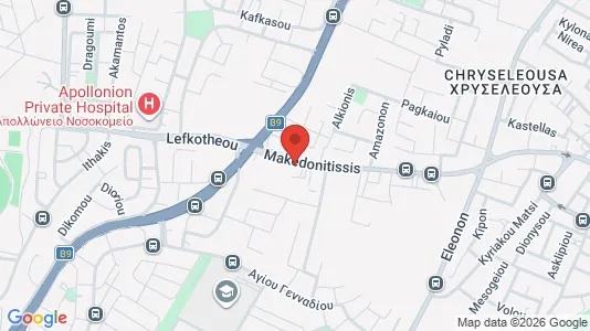 Apartments for rent i Nicosia Strovolos - kort over placeringen