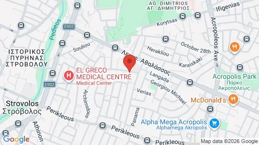 Apartments for rent i Nicosia Strovolos - kort over placeringen