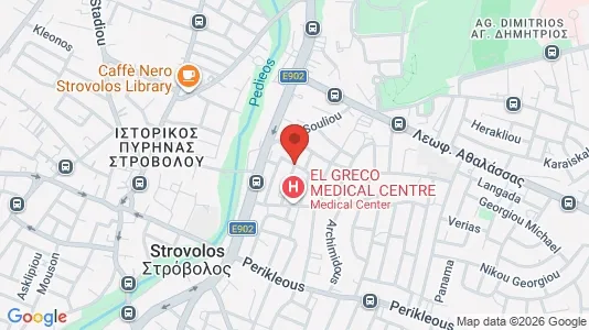 Apartments for rent i Nicosia Strovolos - kort over placeringen