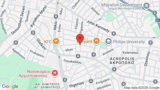 Apartments for rent i Nicosia Strovolos - kort over placeringen